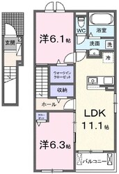 ハーレー　岡山Ⅲの物件間取画像